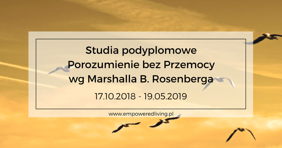 Studia podyplomowe Porozumienie bez Przemocy wg Marshalla B. Rosenberga