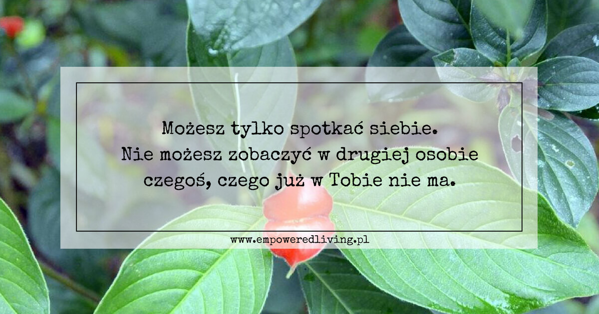 Blog Empowered Living Aga Jankiewicz Świat Twoim lustrem